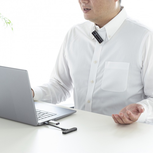 ワイヤレスマイク（マイク1台） MM-MCW01 サンワサプライ