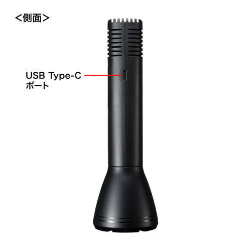 拡声器（ハンドマイク型・USB充電・選挙・簡単・小型・軽量・消防・自衛隊・イベント・持ち運び）MM-SPAMP11N サンワサプライ