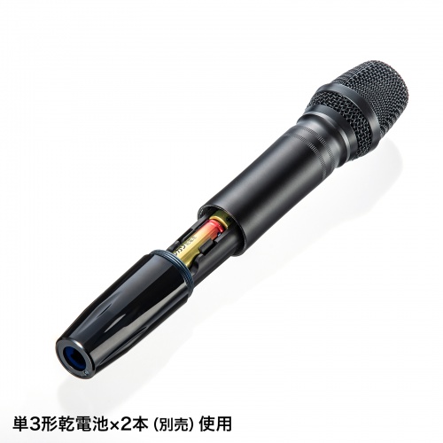 拡声器（バッテリー内蔵・ワイヤレスマイク2本付き・60W出力・選挙・スピーカー） MM-SPAMP14 サンワサプライ