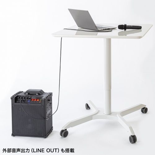 拡声器（マイクスピーカー・ワイヤレスマイク・60W・AC電源・内蔵バッテリー・音楽再生イベント・選挙）MM-SPAMP16 サンワサプライ