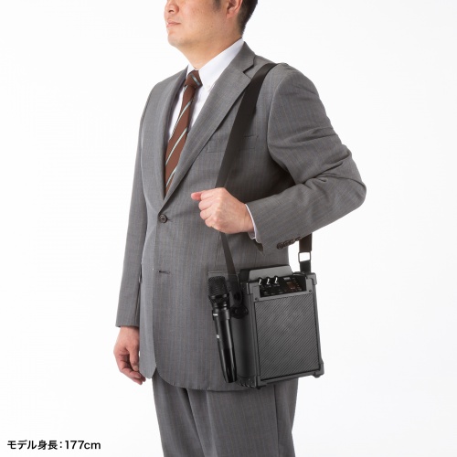 拡声器（スピーカー・小型・ワイヤレスマイク付き・選挙・イベント・講演・おすすめ）MM-SPAMP17 サンワサプライ