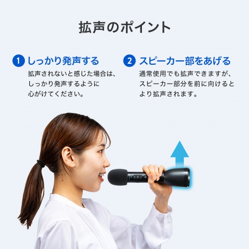 拡声器（ハンドマイク型・スピーカー・マイク・選挙・イベント・自衛隊）MM-SPAMP18