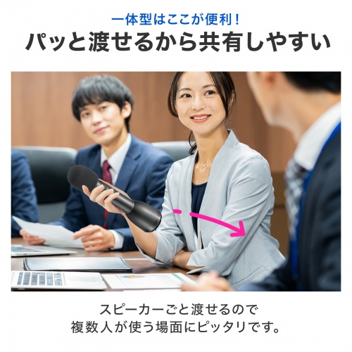 拡声器（ハンドマイク型・スピーカー・マイク・選挙・イベント・自衛隊）MM-SPAMP18