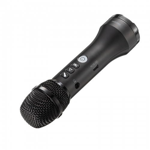 拡声器（マイク型・小型・15W出力・スピーカー・マイク 一体型・Bluetooth・充電式・ストラップ付き・イベント・ツアーガイド・選挙・セミナー・講義・会議）