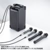 拡声器（ワイヤレスマイク・スピーカーセット・マイク2本付・40W・電池駆動・AC電源・大型・収納バッグ付き・PAシステム・イベント・選挙・セミナー・講義・会議・運動会）
