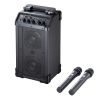 拡声器（ワイヤレスマイク・スピーカーセット・マイク2本付・40W・電池駆動・AC電源・大型・収納バッグ付き・PAシステム・イベント・選挙・セミナー・講義・会議・運動会）