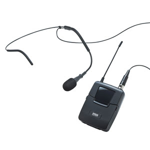 【訳あり 新品】ワイヤレスヘッドマイク（MM-SPAMP4/7専用）MM-SPAMP4WHS サンワサプライ ※箱にキズ、汚れあり