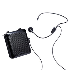 拡声器スピーカー(ハンズフリー・最大出力14W・マイク付き・ポータブル