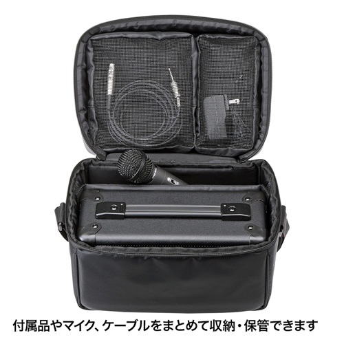 拡声器（マイク付き・20w・マイク入力2系統・会議・イベント・AC電源