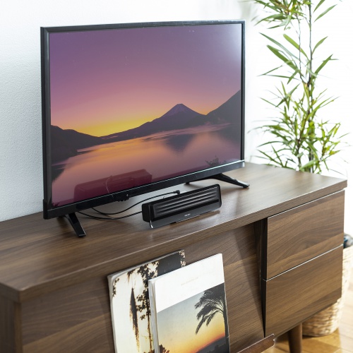 Bluetooth対応 3WAY クリップ式スピーカー（USB・3.5mm・USB給電・サウンドバースピーカー・iPhone15・iPhone15plus） MM-SPBT5BK サンワサプライ