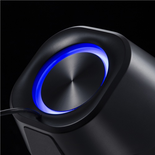 3WAY PCスピーカー（Bluetooth・USB・3.5mm・LED・USB給電・リモコン・iPhone15・iPhone15plus・ブラック） MM-SPBT6BK サンワサプライ