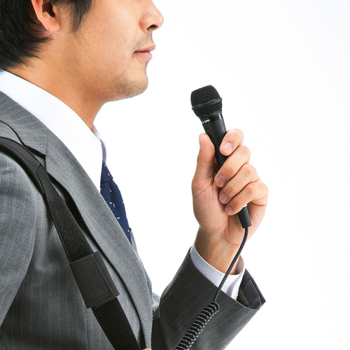 ハンドマイク（有線タイプ・カールコード）