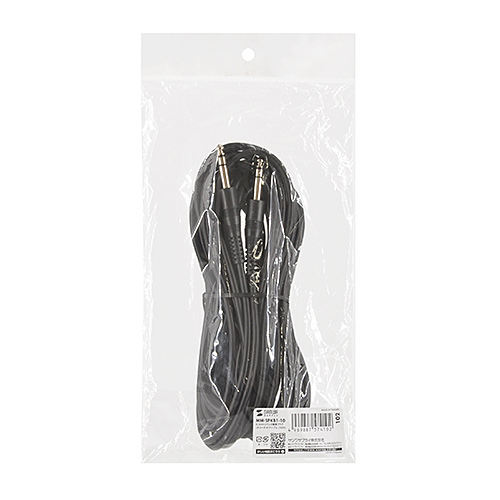 オーディオケーブル (6.3mmステレオ標準プラグ・オスーオス・10m) MM-SPKB1-10 サンワサプライ