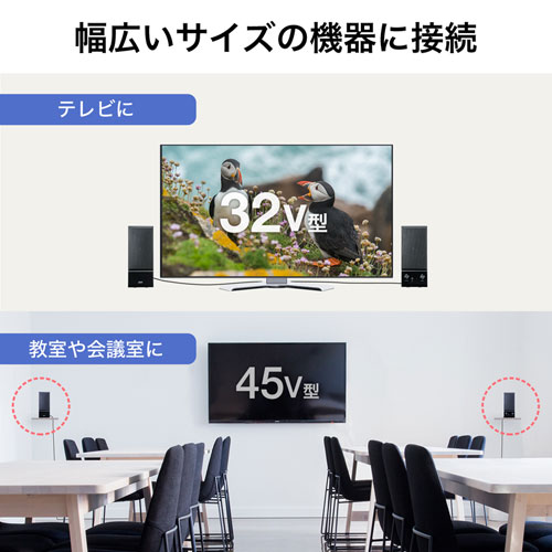 スピーカー(10W・アンプ内蔵・スピーカー間延長可能・ブラック) MM-SPL14BKN サンワサプライ