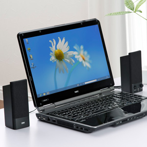 スピーカー（オーディオ・ブラック・アンプ内蔵 ・コンパクト・ヘッドホン端子・アクティブ・パワード） MM-SPL2N2 サンワサプライ