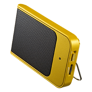 サンワサプライ】電池駆動のアンプ内蔵で持ち運びに便利な薄型