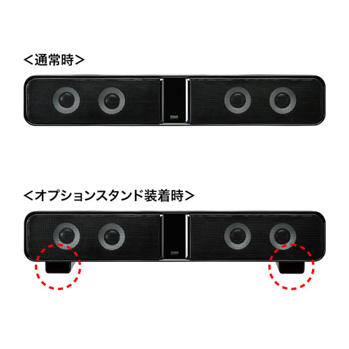 サウンドバースピーカー（液晶テレビ・パソコン用）