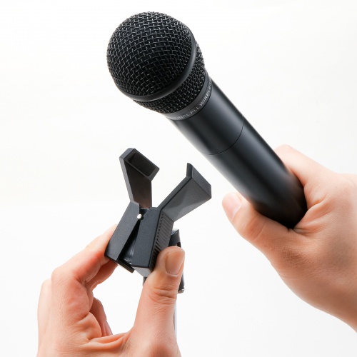 マイクスタンド（拡声器・高さ調整・250～400mm・マイク直径18～35mm対応）