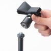 拡声器 マイクスタンド（床置きストレート型・高さ81.5-146cm・クリップ式マイクホルダー付・マイク直径1.8～3.5cm対応）
