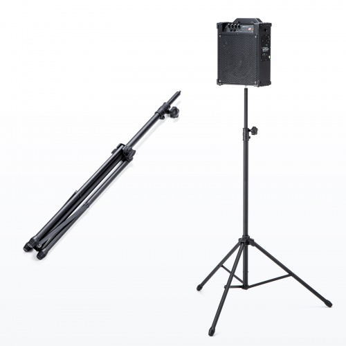 拡声器 スピーカースタンド（高さ調整123～200cm・UNC3/8コネクタ・UNC1/4コネクタ・耐荷重20kg）