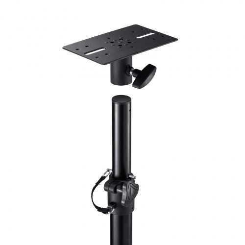 拡声器スピーカースタンド(高さ調整110～200cm・耐荷重40kg・大型スピーカー対応・拡声器対応)