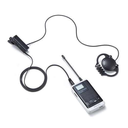 無線ガイドシステム 親機（イヤホン・マイク・業務用・ツアー・添乗員・売り場・イベント・片耳・小型・複数人・ツアー・講義・充電式）