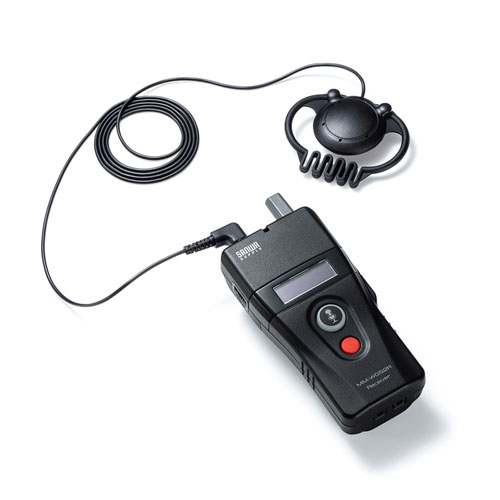 ワイヤレスガイドシステム 子機（無線・インカム・イヤホン・マイク・ツアーガイド・首かけ・複数人・電池式）