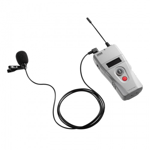 ワイヤレスガイドシステム（親機・UHF・ワイヤレス・マイク・クリップ・ストラップ付・AUX端子・電池式・インカム・工場見学)MM-WGS2TN サンワサプライ