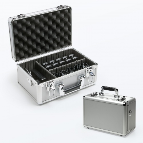 ワイヤレスガイドシステム収納ケース（MM-WGS4/EZ4-HSGS001用・キャリングケース・アルミケース・鍵付・ショルダーベルト付）