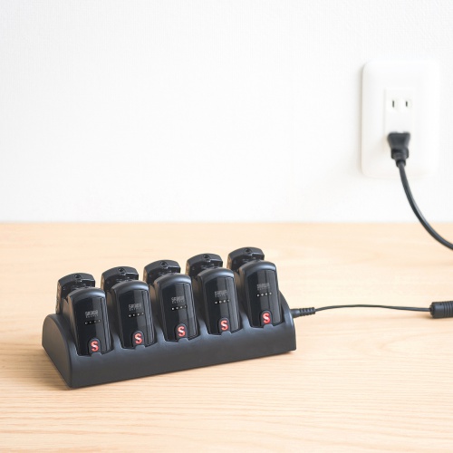 ワイヤレスガイドシステム用充電器（MM-WGS4用充電器・10台用） MM-WGS4-CL1 サンワサプライ