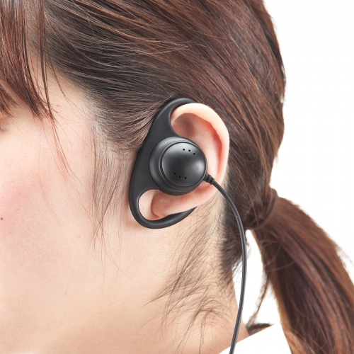 ワイヤレスガイドシステム用ヘッドセット（MM-WGS4用ヘッドセット・マイク付きイヤホン）MM-WGS4-HS1