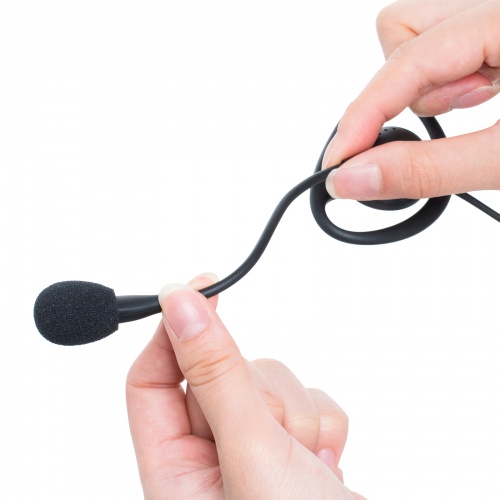 ワイヤレスガイドシステム用ヘッドセット（MM-WGS用ヘッドセット・イヤーフック型・片耳・拡声器）　 MM-WGS4-HS3