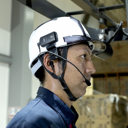 ヘルメット用イヤホンマイク（ワイヤレスガイドシステム・MM-WGS4専用）