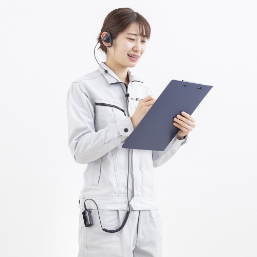 ワイヤレスガイドシステム（双方向・イヤホンマイク・業務用・ツアーガイド・ガイドレシーバー・ホテル・イベント・ホテル・講義・工場見学・病院・インカム・軽量・充電式・電波法）MM-WGS4 サンワサプライ