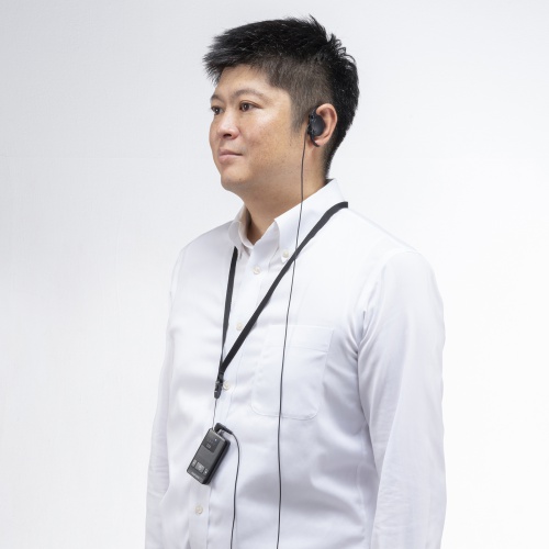 ワイヤレスガイドシステム（子機・ガイド用イヤホンマイク・ツアーガイドシステム・最大100台接続・旅行・団体・ガイドレシーバー・ガイドリーダー・インカム・無線・シスガイド・工場見学）