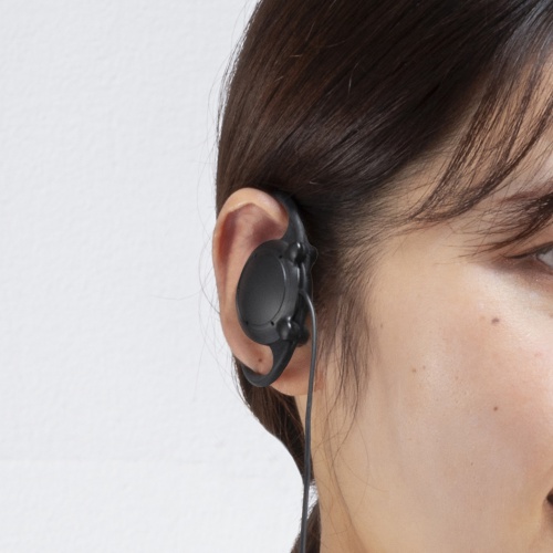 ワイヤレスガイドシステム（親機用イヤホンマイク・MM-WGS5T用・全（無）指向性・ケーブル長約1.1m）