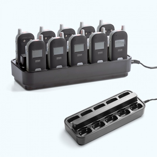 MM-WGS6/EZ4-HSGS002専用充電ステーション（10台用・ワイヤレスガイドシステム充電台・ツアーガイド・シスガイド・充電クレードル）