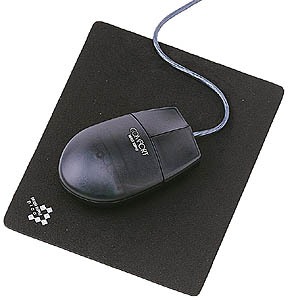 柔らかく、滑らかな手触りのスエード調マウスパッド（ブラック） MPD-1BK サンワサプライ