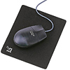 柔らかく、滑らかな手触りのスエード調マウスパッド（ブラック） MPD-1BK サンワサプライ