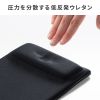 マウスパッド（リストレスト付き・低反発・抗菌・手首置き・疲労軽減・ブラック・中型・滑り止め・やわらかい）