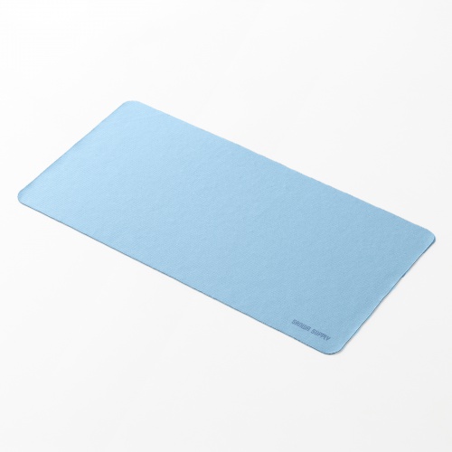 マウスパッド（パソコン液晶保護・クリーニングクロス・3WAY・超薄型・ノートパソコン・すべり止め・手洗い可能・ブルー）