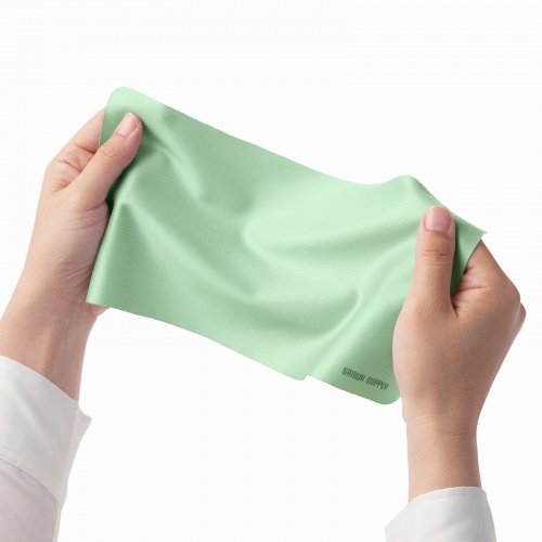 マウスパッド（パソコン液晶保護・クリーニングクロス・3WAY・超薄型・ノートパソコン・すべり止め・手洗い可能・グリーン）