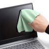 マウスパッド（パソコン液晶保護・クリーニングクロス・3WAY・超薄型・ノートパソコン・すべり止め・手洗い可能・グリーン）