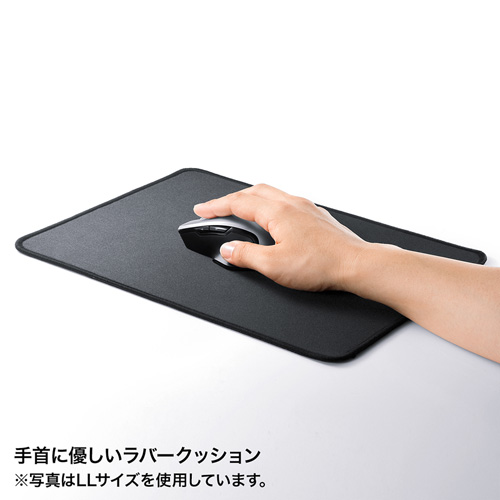 マウスパッド（ネオプレン・Lサイズ・ゲーミング・ブラック）