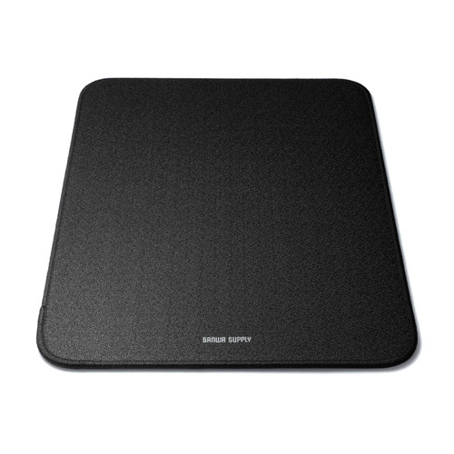 マウスパッド（クッション・Lサイズ・大型・シンプル・ブラック）