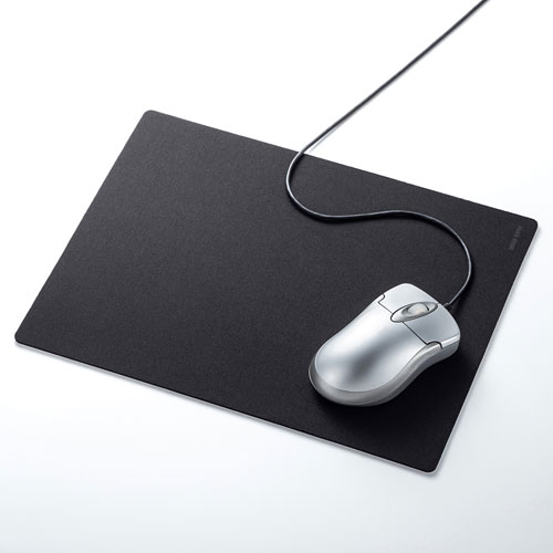 マウスパッド（Lサイズ/W260×D200mm・ずれにくい・ブラック）