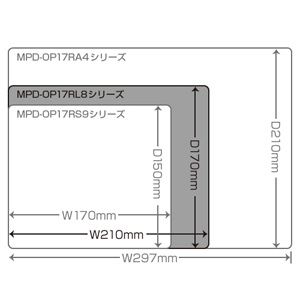大きな文字で光学・レーザー対応の中型ローマ字変換マウスパッド(ブルー) MPD-OP17RL8BL サンワサプライ