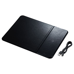 ワイヤレス充電マウスパッド(置くだけ充電・ワイヤレス充電・Qi