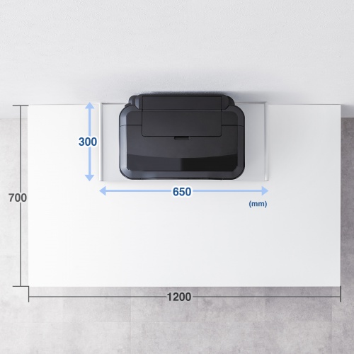デスク上収納ラック（机上台・幅65cm・ハイタイプ・シェルフ・机上ラック・モニター台・ホワイト）