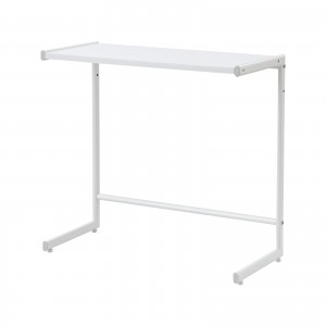 デスク上収納ラック（机上台・幅65cm・ハイタイプ・シェルフ・机上ラック・モニター台・ホワイト）